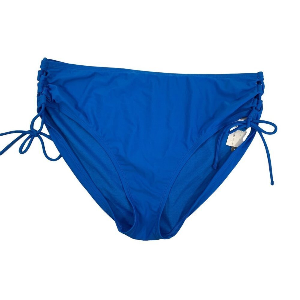 Time & Tru Women's Blue Empire 2-Piece Bathing Suit - Picture 5 of 9